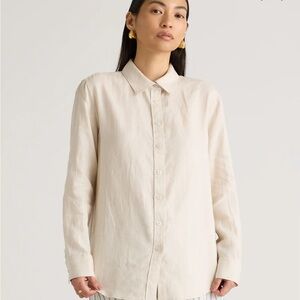 Quince 100% European Linen Long Sleeve Shirt size XS